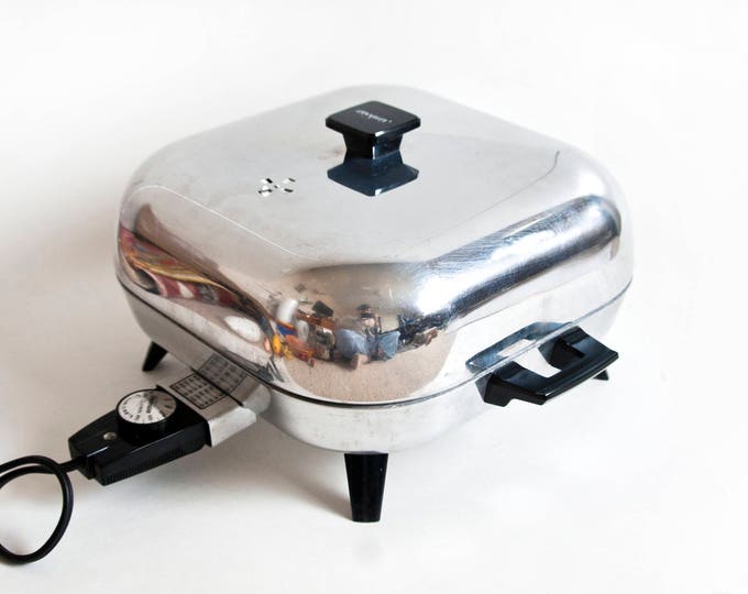 Vintage Sunbeam Electric Skillet Aluminum Frying Pan With Etsy