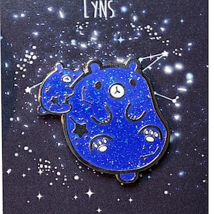 Mama and Baby Bear Constellation | Zodiac Ursa Major & Minor | Animal Ita Bag Enamel Pin Accessory