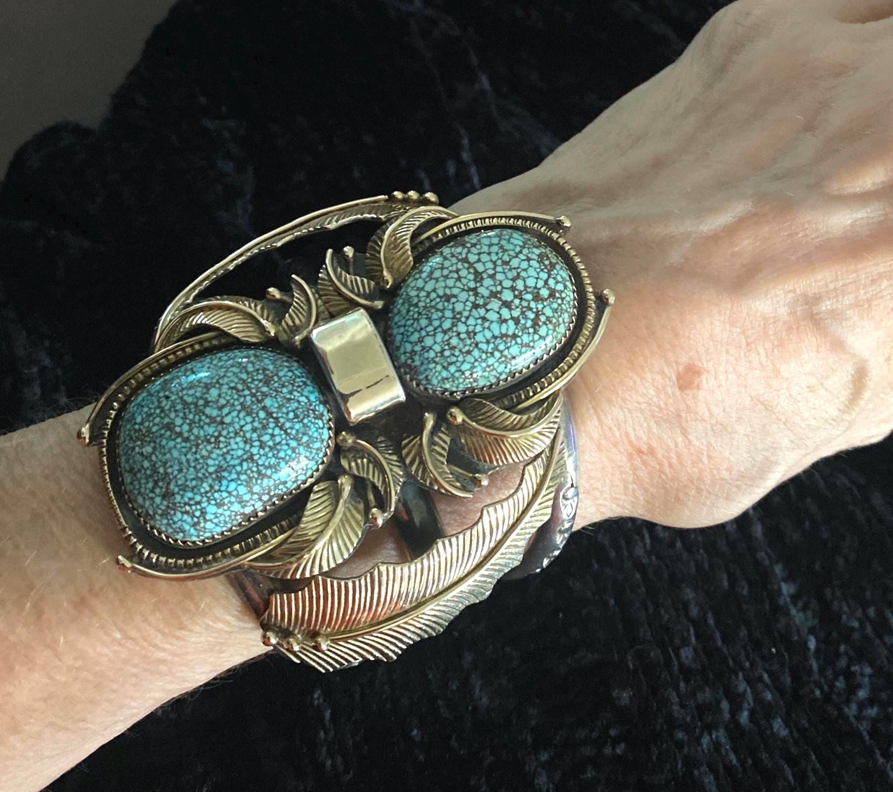 ランダーブルーターコイズバングル ハワードネルソン ランダーブルー ターコイズ 3.3カラット バングル