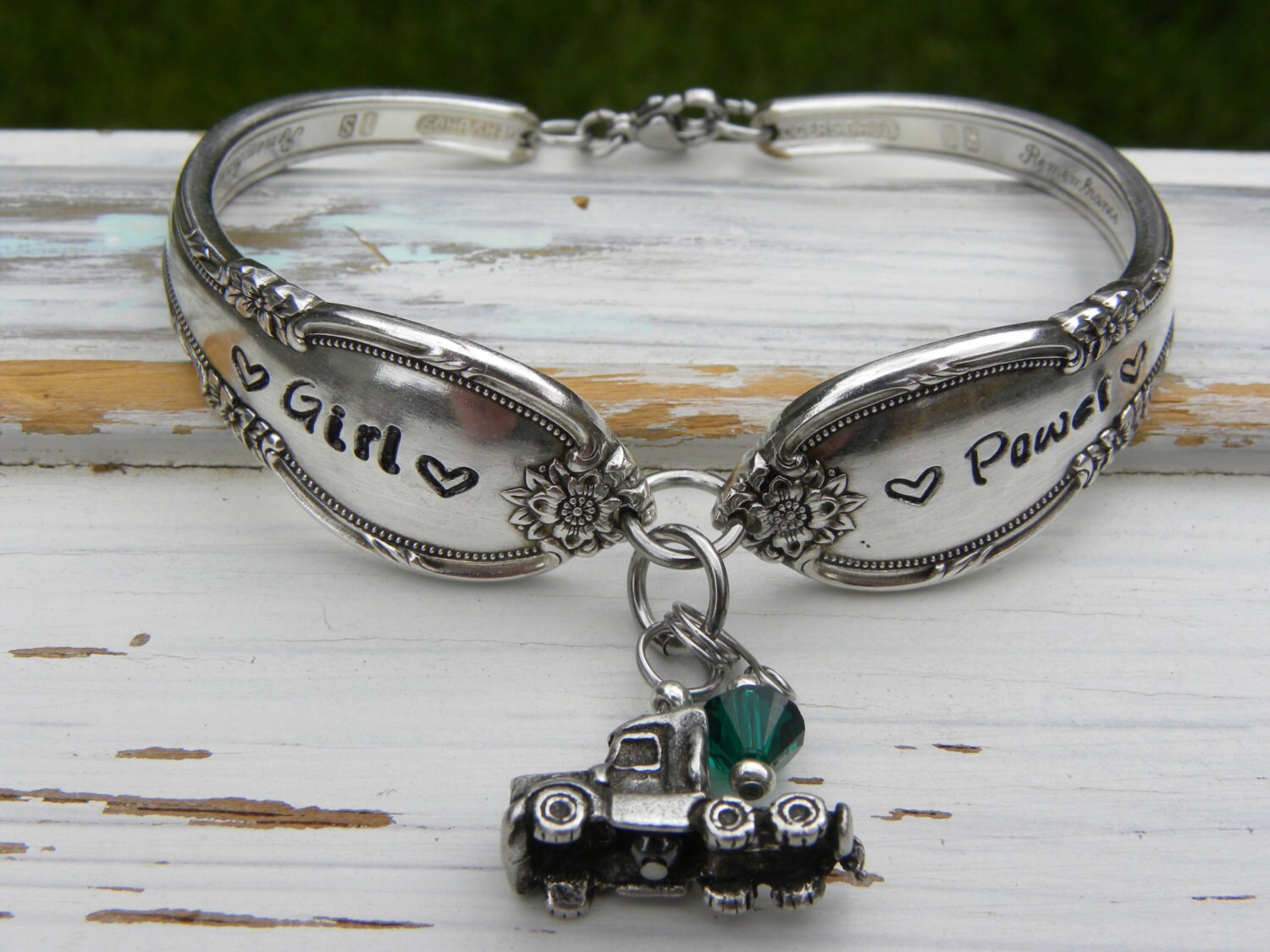 Truck driver spoon handle bracelet Girl Power semi truck Etsy