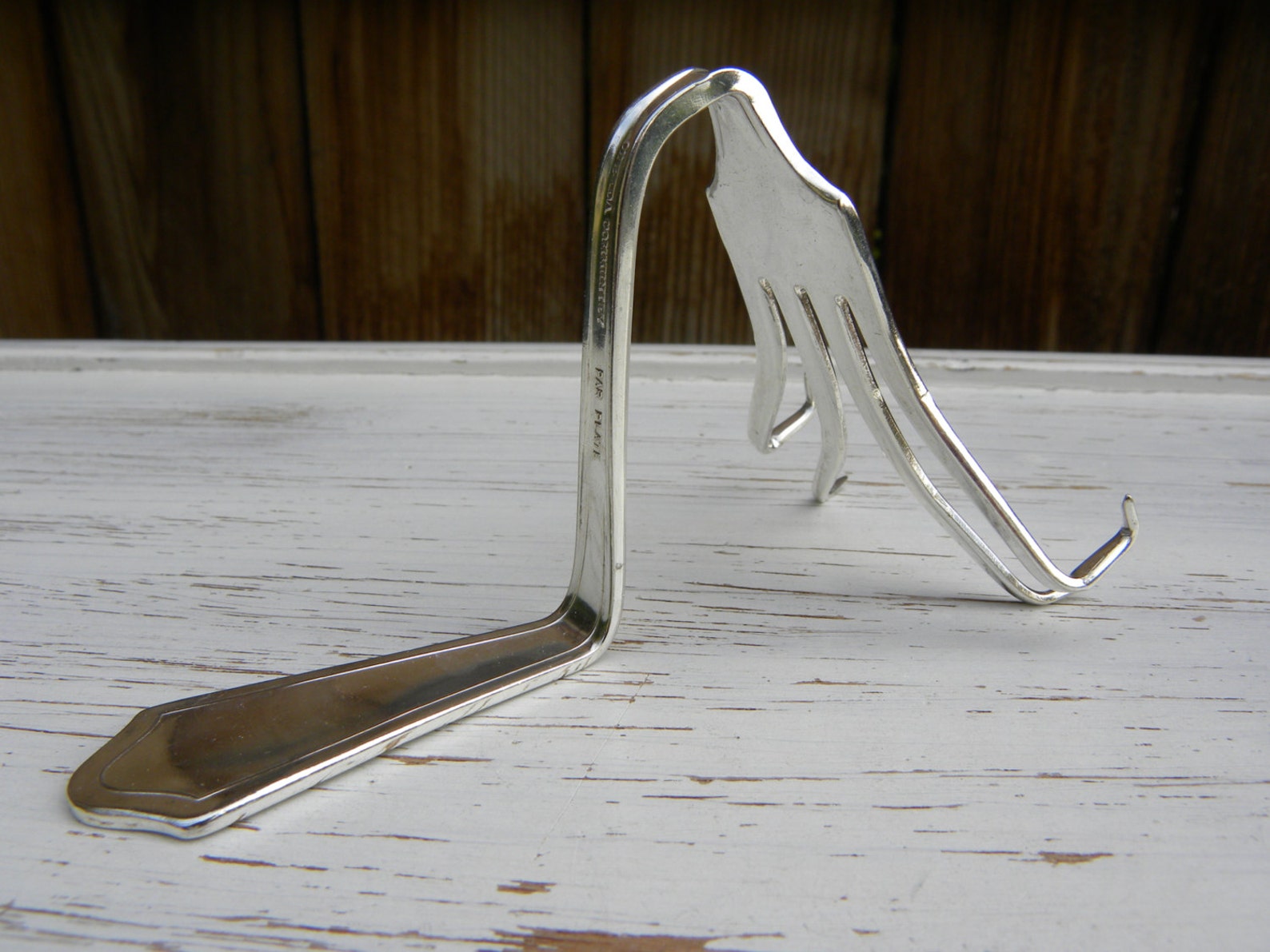 Funky Fork Business Card Holder recipe card holder photo Etsy