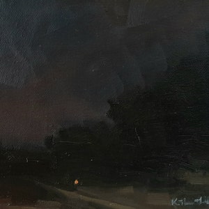 Violet Cloud Original Landscape Oil Painting Large - Etsy