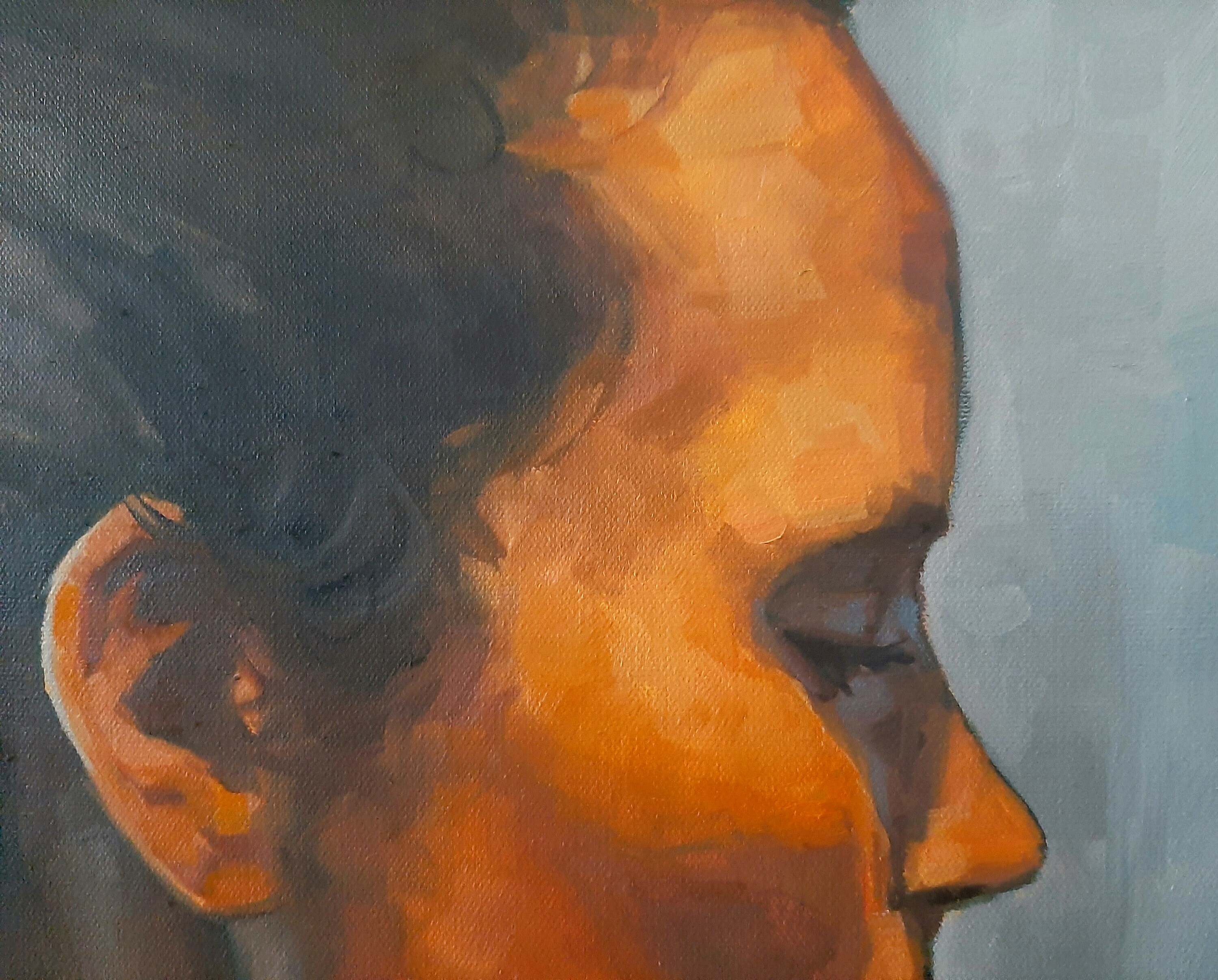 Original Oil Painting Woman Portrait on Canvas Art 18x24" - Etsy