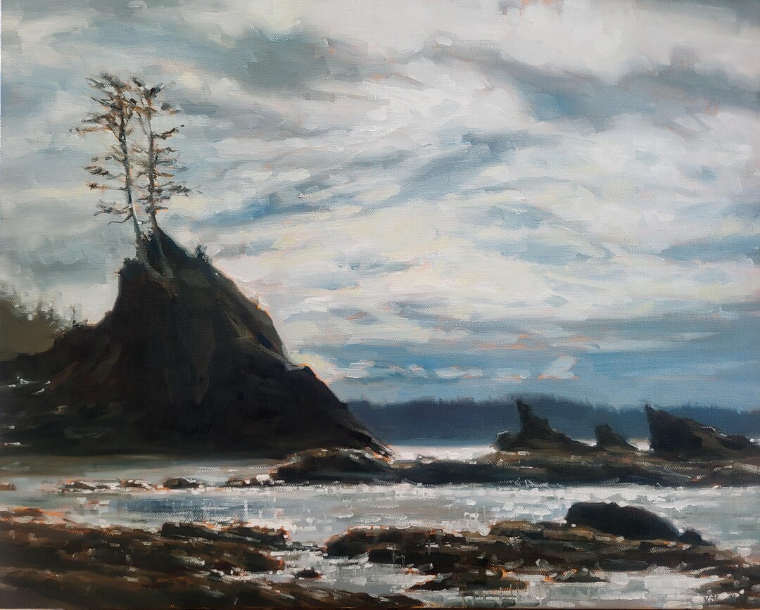 Shi Shi Beach Oil Painting Original Seascape Washington Coast