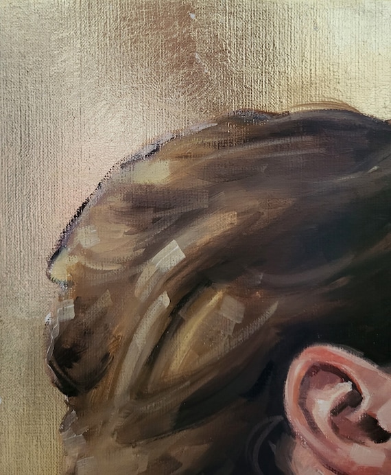 人物画#26 女性の肖像 油彩画 2号 油絵 女性の肖像 油彩画 8号 F8 油絵 人物画#5 - メルカリ