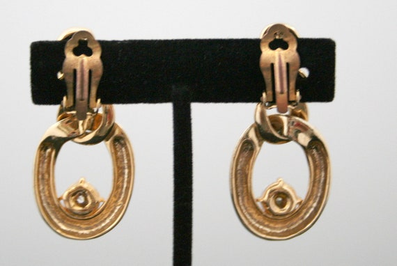 Green And Blue Stone Clip Earrings main image 1
