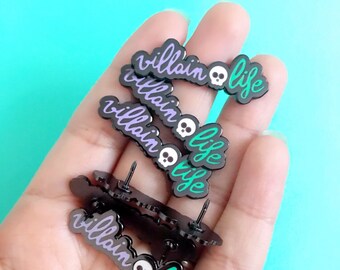 Villain Life Pin | Fairytale Villain Inspired | Halloween Fantasy Pin