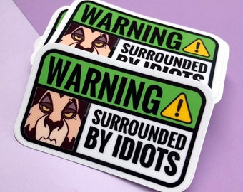 Rude Villain Sticker | Sarcastic Funny Sticker | Sarcastic Villain Sticker | Durable and Waterproof Sticker