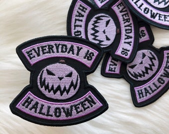 Purple Everyday is Halloween Patch | Halloween Life Style Patch | Backpack Jean Patch