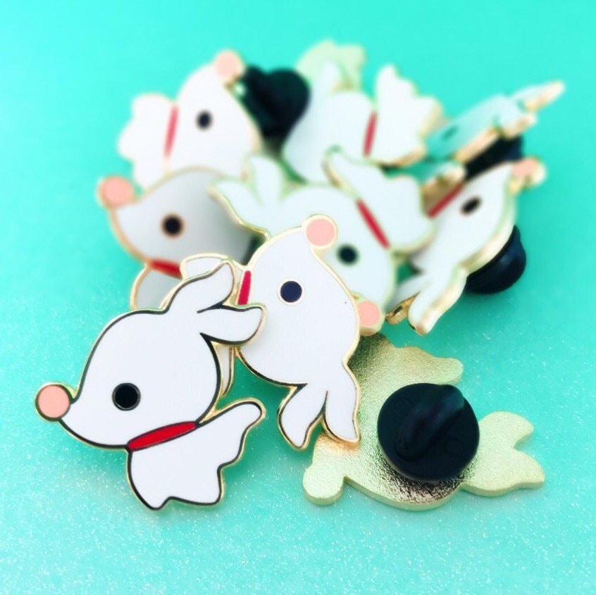 Zero the Ghost Dog Inspired | Halloweentown Dog | Enamel Pin | Nightm…