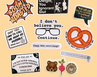 Sarcastic Office Sticker Pack | Sarcastic Stickers | Funny Sticker Pack | Durable and Waterproof Sticker