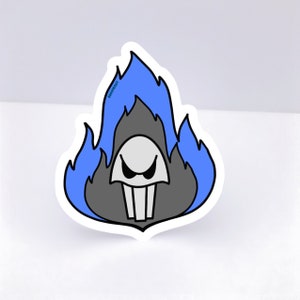 Hades Villain Flames Potion Sticker | Sarcastic Funny Sticker Inspired | Durable and Waterproof Sticker | Grumpy Moody