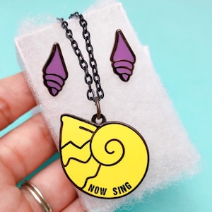 Ursula Necklace | Ursula Costume | Ursula Shell Necklace | Ursula Cosplay Jewelry | Little Mermaid Jewelry | Shell Necklace | Shell Earrings