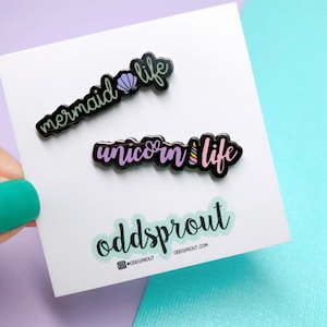 Unicorn Pin | Mermaid Pin | Magical creature Inspired | Fantasy Pin