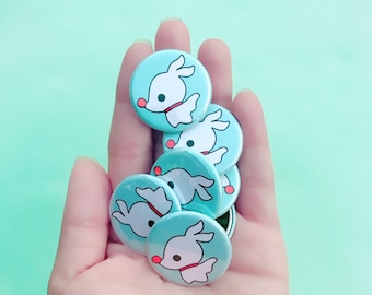Perro fantasma de Halloween / Botón de perro de Halloween / / Botón redondo