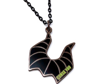Maleficent Necklace | Maleficent Cosplay Jewelry | Mistress of all Evil | Foolish Mortals Necklace