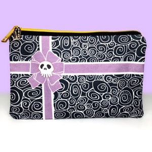 Do Not Open Until Christmas Bag | Present Bag | Haunted Holiday Cosmetic Bag | Everyday is Halloween | Halloween Bag