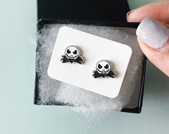 Skull Earrings | Halloween Earrings | Skull King Earrings | Dainty Earrings | Skeleton Earrings | Spooky Skeleton Earrings