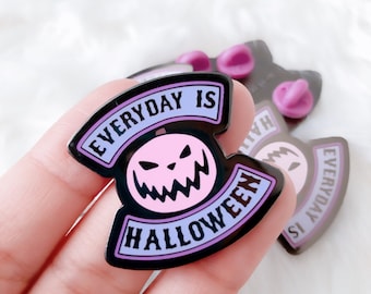 Purple Everyday is Halloween Enamel Pin | Halloween 365 Pin | Pumpkin King Inspired | Pin Collector | Spooky Enamel Pin