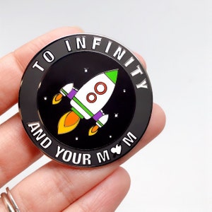 Spaceship Pin | Space Ranger Enamel Pin | Galactic Hero Pin| Sarcastic Lapel Pin | Fantasy Pins | Toy Movie Enamel Pin
