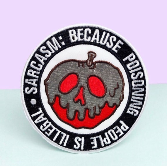 Poison Apple Patch | Sarcastic Funny Patch | The Evil Queen Inspired | Backpack Jean Rucksack Patch