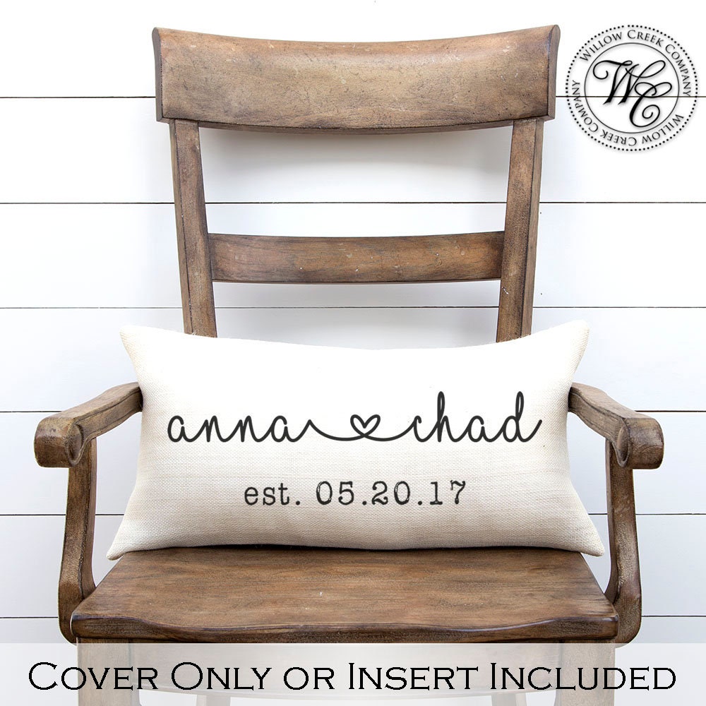 Wedding Gift, Wedding Gifts, Personalized Pillow, Newlywed Gift, Enga…