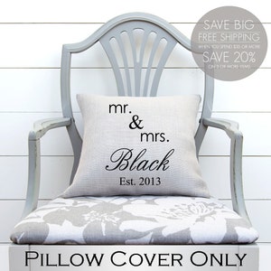 mr and mrs gift, mr and mrs pillow, engagement gift, wedding gift, gifts wedding, newlyweds gift, gift for bride, Christmas gifts friends