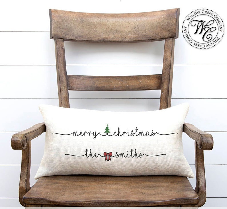 Christmas Gifts, Christmas gift, Christmas decor, Christmas Pillow, Gift for her, Gift for wife, personalized pillow, personalized gift image 1