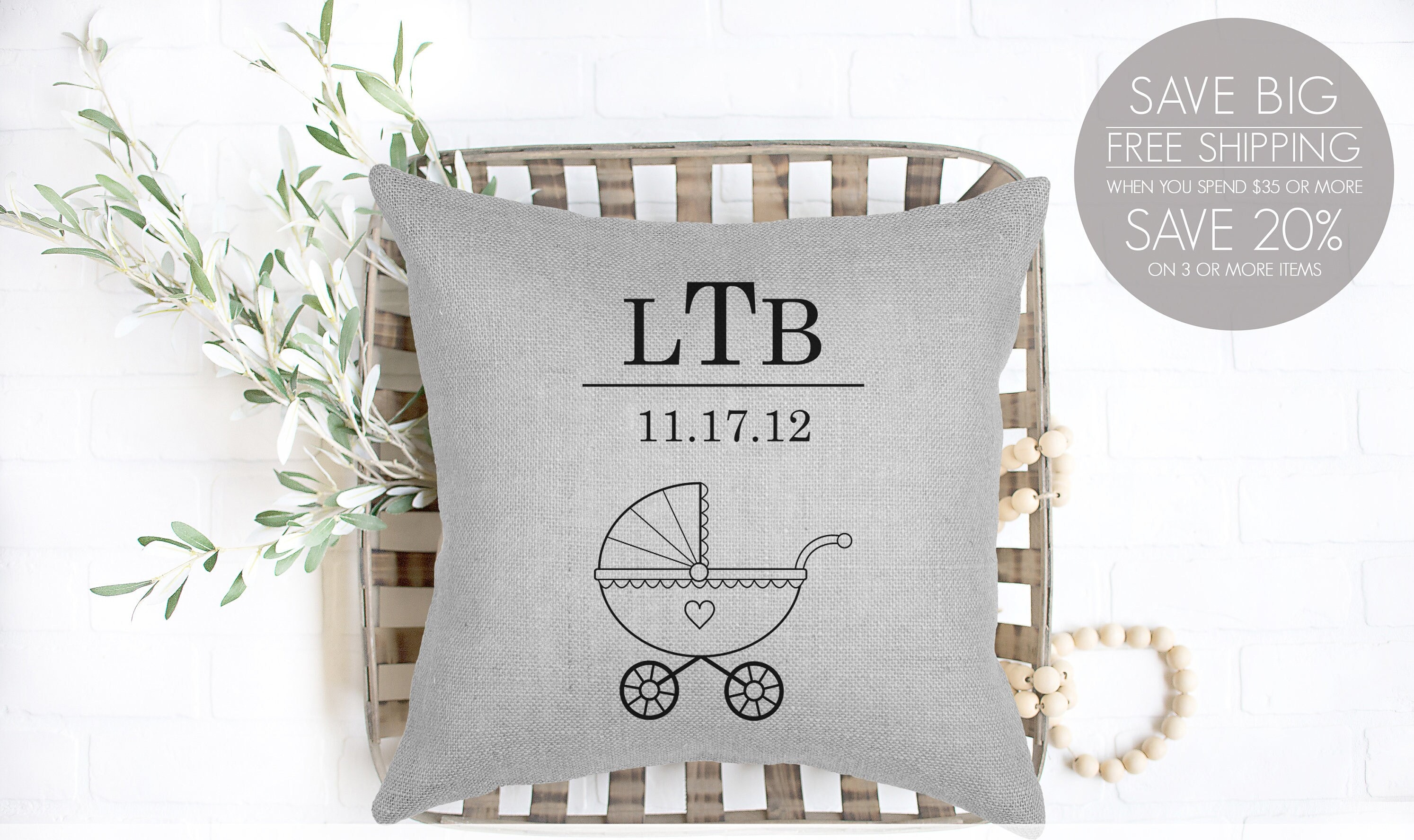 Baby Room Decor Baby Pillow Personalized Pillow Baby 