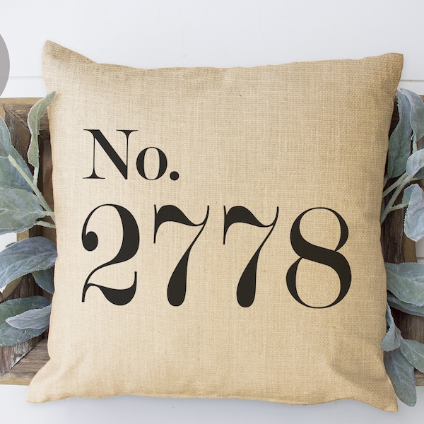 Number Pillow Etsy
