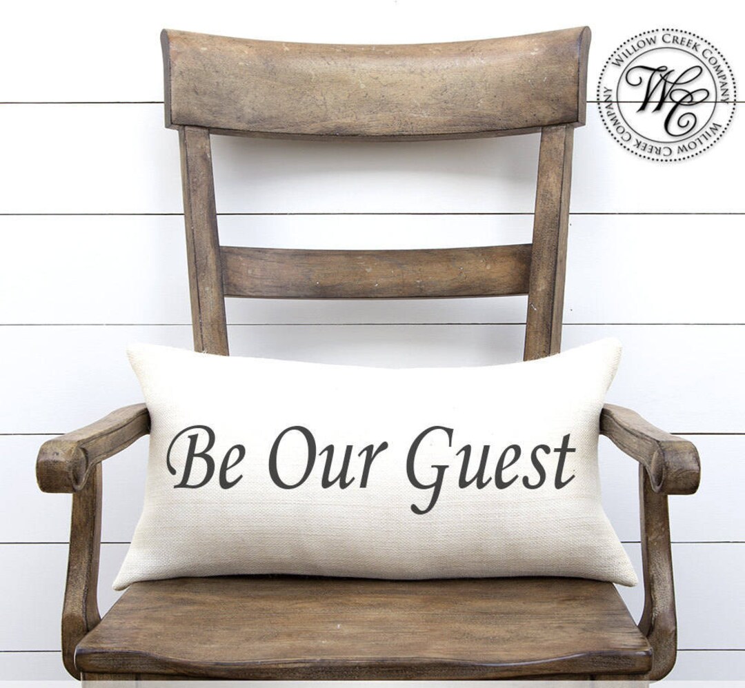 Be Our Guest, Guest Room Pillow, Guest Room Decor, Guest Room, Gift for
