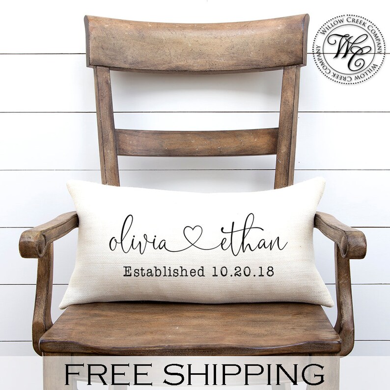 Engagement gift, Wedding gift, gift for bride, Wedding Gifts, Wedding Gifts for Couple, Personalized Pillow, Personalized Wedding Gift