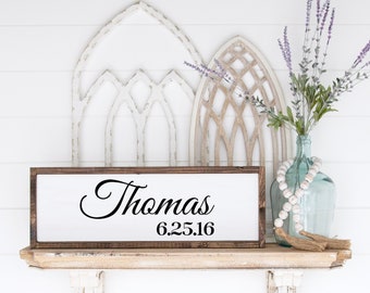 wedding gift, wedding gifts, gift for wife, family sign, family name sign, family wall art, farmhouse signs, gift for her, gift for bride