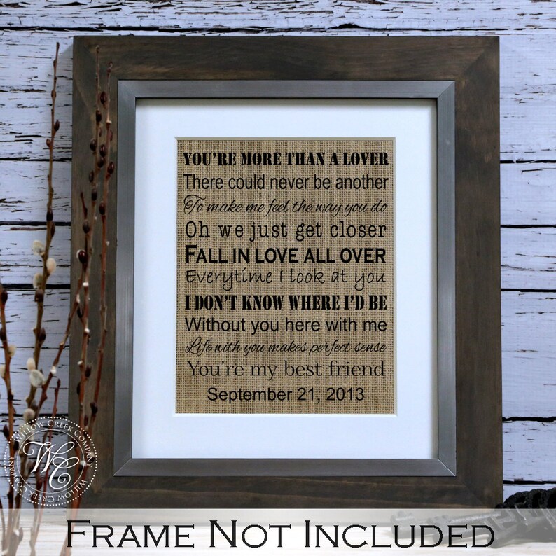 Tim McGraw Wedding Song Print My Best Friend Tim McGraw Etsy