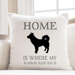 Alaskan Klee Kai Pillow: Dog Lover Gift