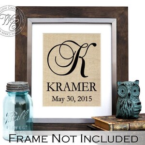 Elegant Monogram, Wedding Gift, Personalized Gift, Monogramm Gift, Anniversary Gift, Engagement Gift