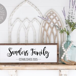 anniversary gift, gift for wife, family sign, family name sign, family wall art, farmhouse signs, gift for her, gift for wife, wooden sign