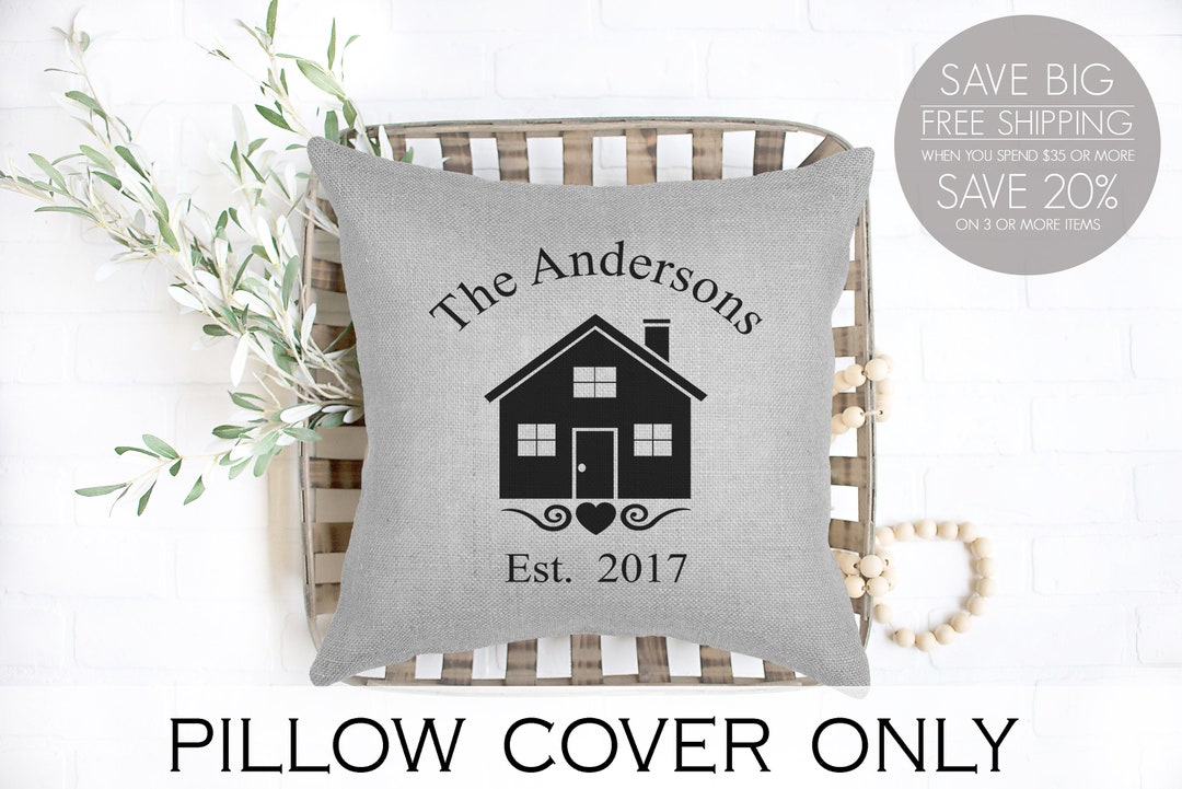 Linen PILLOW Personalized Wedding Gift PILLOW Cover With Etsy