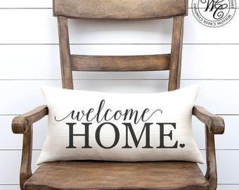 gift for neighbors, Welcome Home gift, welcome home pillow, new home gift, Guest room decor, new house, hostess gift, housewarming party