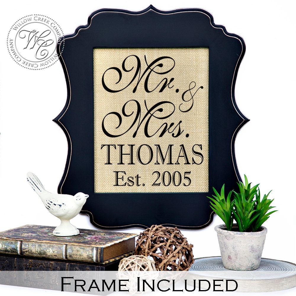 Mr and mrs Wedding Gift gifts for the couple personalized Etsy