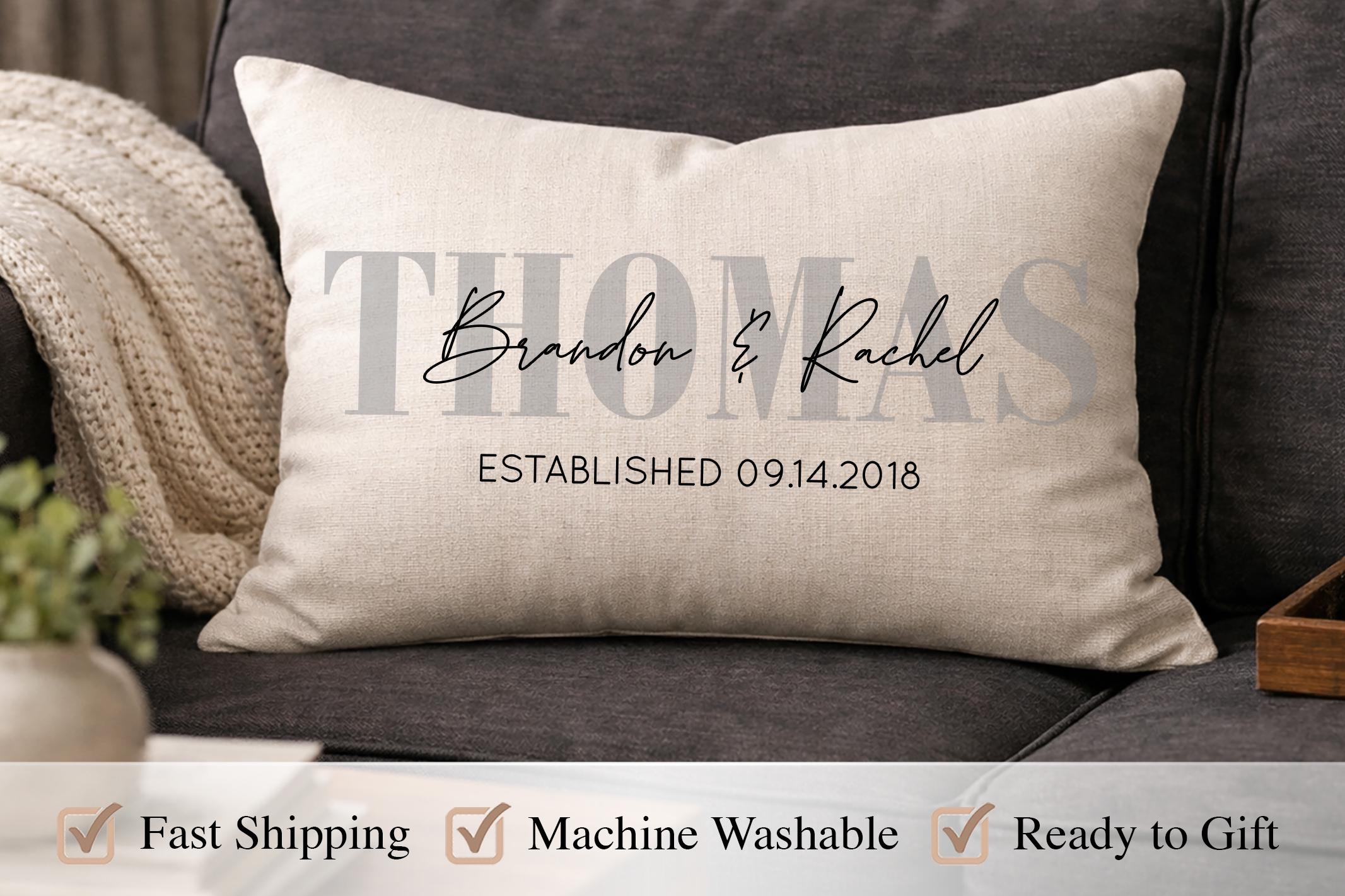 Personalized Heart Keepsake Pillow