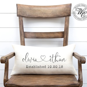 Engagement gift, Wedding gift, gift for bride, Wedding Gifts, Wedding Gifts for Couple, Personalized Pillow, Personalized Wedding Gift image 1