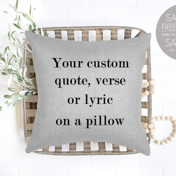 Quote Pillow Etsy