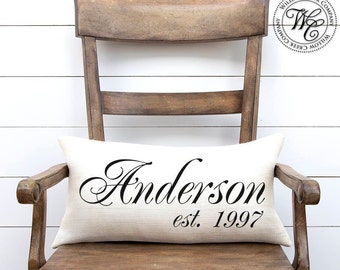 Wedding Gift, Wedding Gifts, Personalized Pillow, Newlywed Gift, Engagement Gift, Rustic Wedding Gift, Linen Pillow, Gift for bride