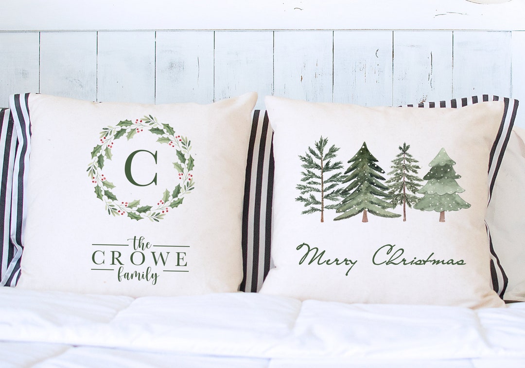Christmas Pillow Set for Bed, Christmas Pillow Decorations for the Home