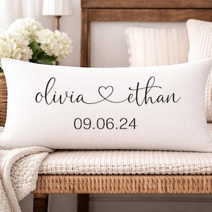 Personalized Wedding Pillow: Custom Engagement Gift