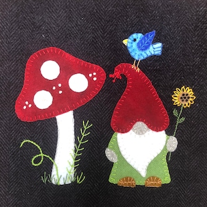 Digital PDF Pattern for Forest Gnome Wool Applique Wooly Block Adventure 2020