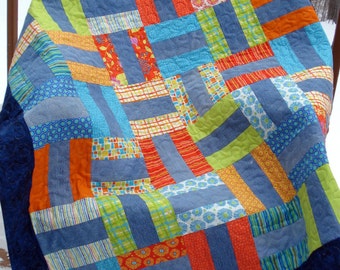 Digital PDF Pattern for Denim Rails Recycled Denim Jeans Quilt