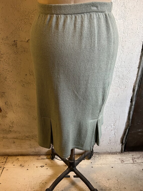 Wool crepe knit skirt N/O - image 2