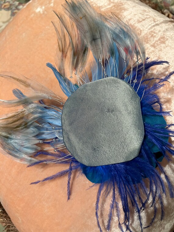 Blue velvet corsage - image 2